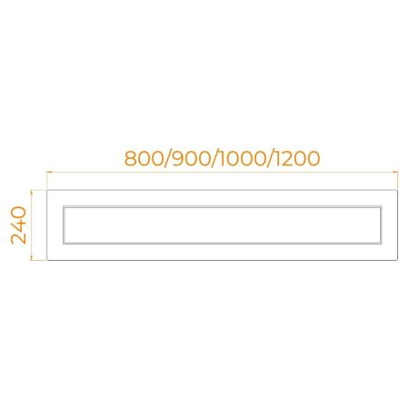 Экран для душевого поддона RGW NА/CL-S (фронтальный) (900), артикул 16230911-90