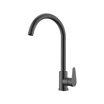 Смеситель для кухни OLISAN STEEL ST1007B, черный