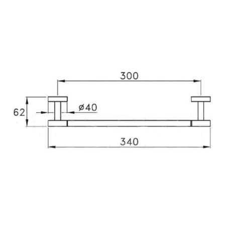 Stella Lucilla Полотенцедержатель настенный 30 см 602/30 цвет: хром, артикул LL 10000 CR00