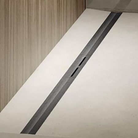 Профиль для душа TECEdrainprofile, 800 мм, PVD Brushed stainless steel, black / сатин, черный, артикул 670821