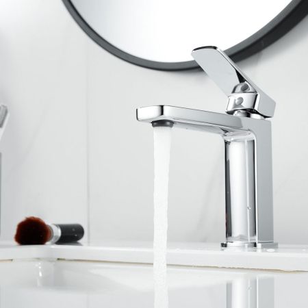 Смеситель для раковины Raffine F0199, хром