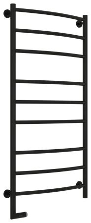 Полотенцесушитель электрический "ГАЛАНТ 2.0" 1200х600 / МЭМ левый (Матовый Чёрный)