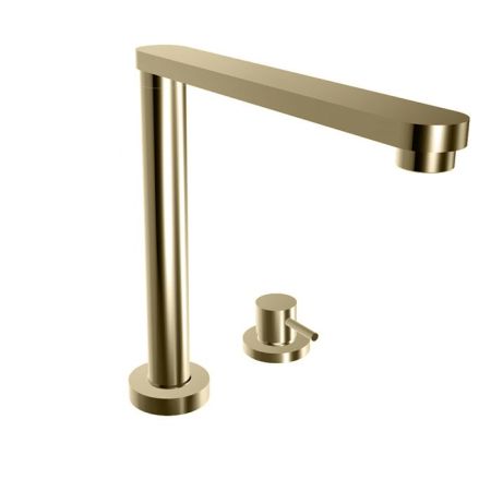 Bongio Kitchen  Смеситель для мойки на 2 отв, цвет матированный никель, артикул 08480NS00