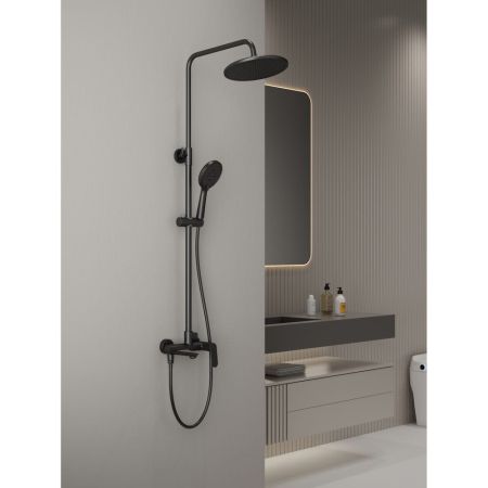 Душевая система Splenka S41.24.06, черный