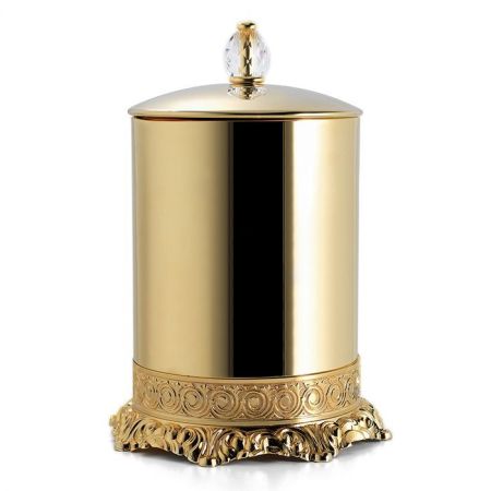3SC Bally Ведро с крышкой, ручка Swarovski,цвет: золото 24к. Lucido, артикул FSS65/05GD