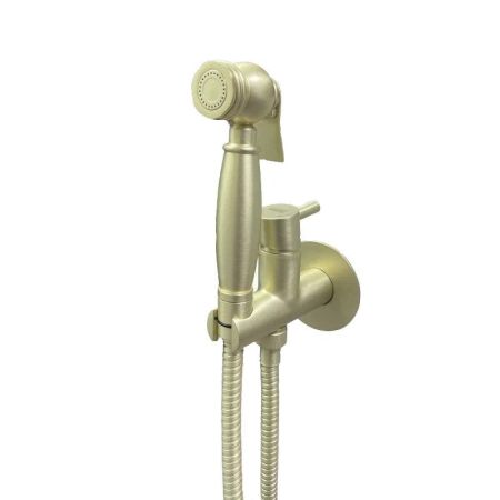 Гигиенический душ со смесителем Webert Elio EL870302794, матовое золото, артикул EL870302794