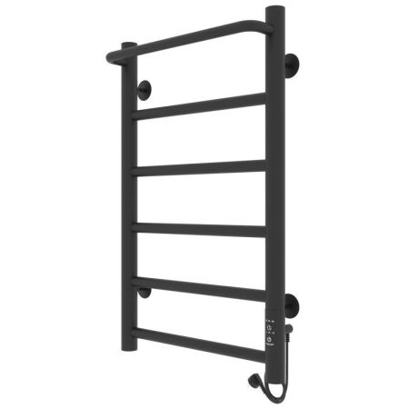 Полотенцесушитель электро "Прайм ЧКЧ П6 400*600", черный матовый, правый, артикул 73207593