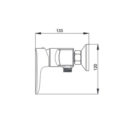 Смеситель для душа Raiber Nova R2501