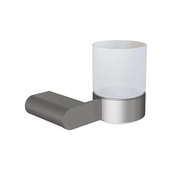 Стакан для ванной комнаты Knotlor SC102GM, оружейная сталь