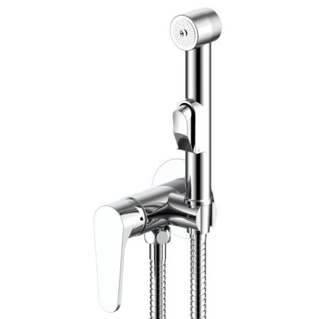 Гигиенический душ со смесителем встраиваемый ESKO KZSMH, хром