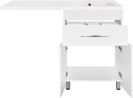 Тумба напольная "ВаЛеРо 60", Даллас 120, Люкс белая, PLUS, артикул ЛС-00000578