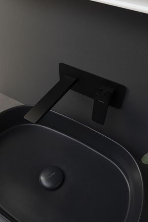 Раковина накладная Allen Brau Fantasy 55 4.11022.31 черный матовый, артикул 4.11022.31