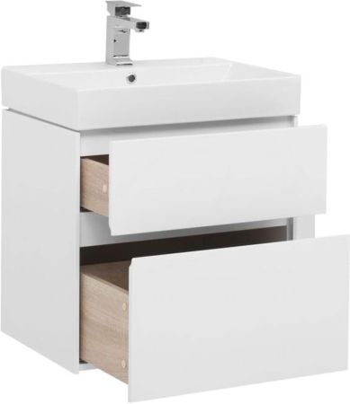 Тумба с раковиной Aquanet Бруклин 60 белый, артикул 00212596