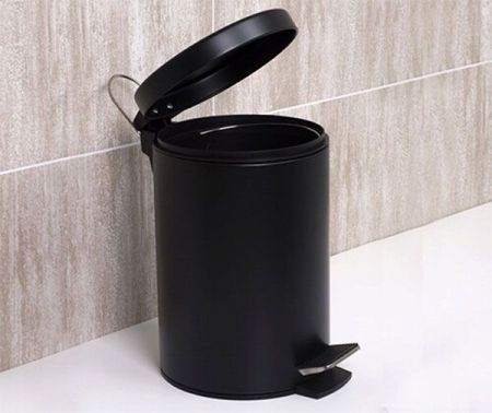 Ведро для мусора WasserKRAFT K-635B Черное
