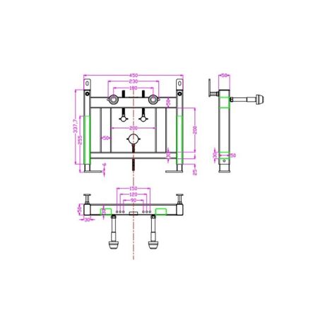 Инсталляция для биде TIMO TWB-02, артикул TWB-02