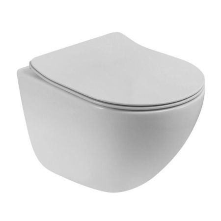 Унитаз подвесной безободковый со смывом TORNADO BelBagno AMANDA-TOR, артикул BB051CH-TOR-FC