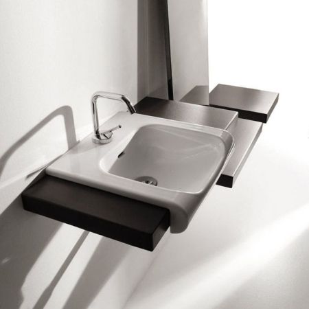 KERASAN Inka Project Раковина INKA 40x40x35,5 с 1 отв под смеситель,цвет белый, артикул 341201*1