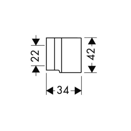 AX Starck Держатель ручного душа, настенный, цвет: хром