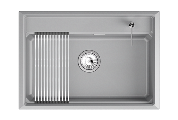 Кухонная мойка GRANULA кварц (7301i, АЛЮМИНИУМ)