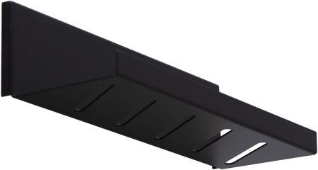 Полка Aquanet Магнум 30x8 черная матовая, открытая, артикул 00302224