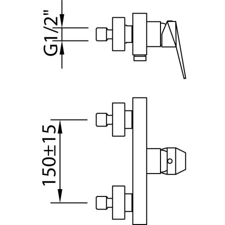 Смеситель Clever Ventu 99437 для душа, артикул 99437