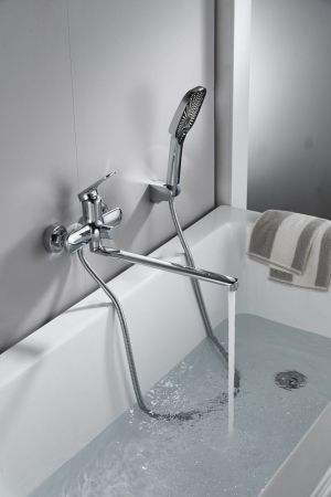 Смеситель для ванны Shevanik S8522, хром