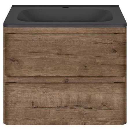 База под раковину Vico 600 подвесная, 2 выкатных ящика soft close, V.Oak, артикул VMC-2V600VO