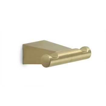 Gedy Tonale, крючок двойной, цвет матовое золото