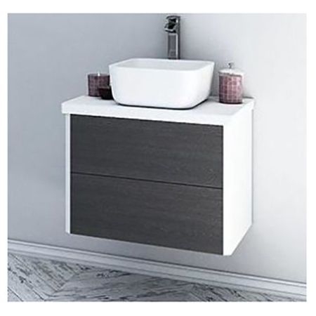 Тумба под раковину Акватон Брук 60 подвесная 1A201901BCDF0 Коричневая, артикул 1A201901BCDF0