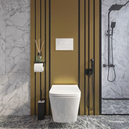 Клавиша смыва IDDIS белый мрамор On-X 001 (ONX01W0i77), артикул ONX01W0i77