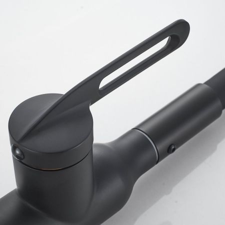 Смеситель для кухни с гибким изливом Raffine F303H-3, черный, артикул F303H-3