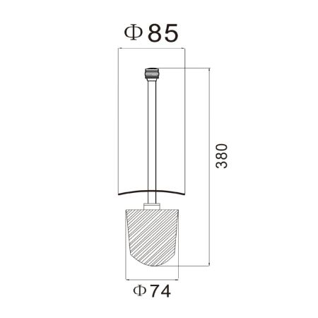 Запасная насадка для ершика Savol S-MTS58C, бронза, артикул S-MTS58C