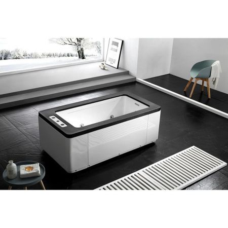 Акриловая ванна Gemy G9253 Black 170х90 с гидромассажем
