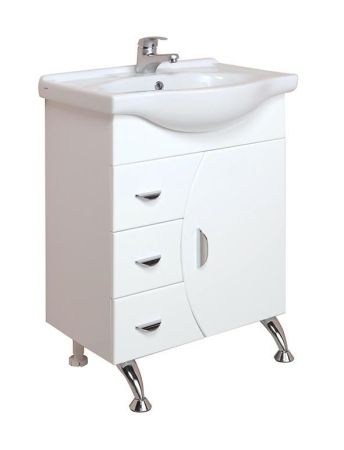 Тумба Onika Луна 60 напольная, белая (ум. Селигер 60), артикул 106005