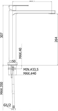 Смеситель для раковины Paffoni Tango TA081ST, артикул TA081ST
