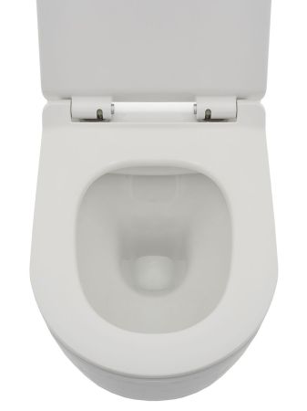AQM2006 Унитаз подвесной с сиденьем SoftClose, технология смыва Rimless, скрытый крепеж. 520х360х410, артикул AQM2006