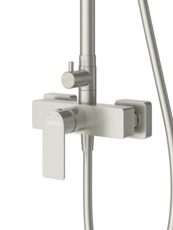 SLIDER-CD-NOP Душевая стойка со смесителем, черный матовый, артикул SLIDER-CD-NOP