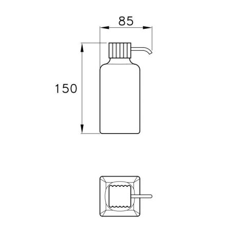 Stella Casanova Дозатор для мыла керамический D020 цвет: хром