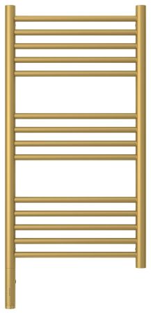 Полотенцесушитель электрический "БОГЕМА 3.0" прямая 800х400 / МЭМ левый (Матовое золото), артикул 032-5804-8040