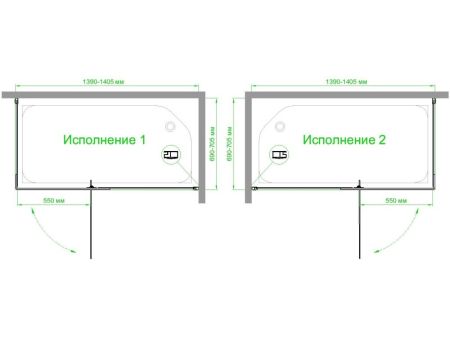 Душевой уголок Royal Bath  RB  HPVD-T 140х70х200 (прозрачное), артикул RB7140HPVD-T