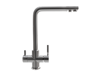 Смеситель ULGRAN Steel 016-001, цвет "брашированная сталь" (US-016-001)