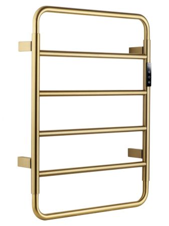 Полотенцесушитель электрический WONZON & WOGHAND WISMAR, Брашированное золото (WW-AL201-BG), артикул WW-AL201-BG