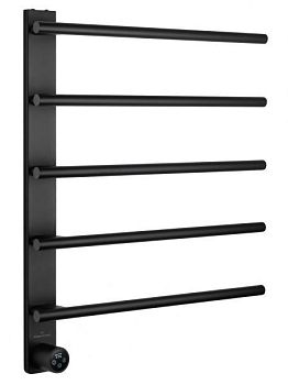 Полотенцесушитель электрический WONZON & WOGHAND NÜRNBERG, Черный матовый (WW-AL345-MB)