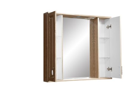 Зеркало-шкаф "Кармела 90/С", карпатская ель / 0, артикул SP-00000183