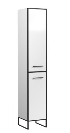 Шкаф-пенал "Айрон 35", черный/белый, артикул SD-00000410