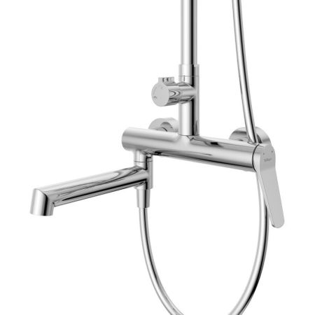 UNIQUE Душевая стойка со смесителем и изливом, хром UNIQUE-VSCM-CRM, артикул UNIQUE-VSCM-CRM