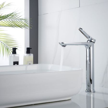 Смеситель для раковины высокий Shevanik S4311, хром, артикул S4311