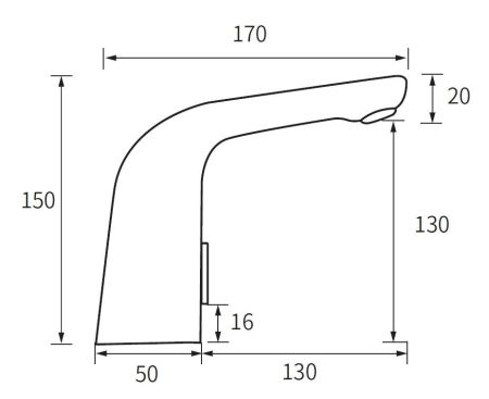 Сенсорный смеситель для раковины, артикул:SNR 26, ESKO, артикул SNR 26