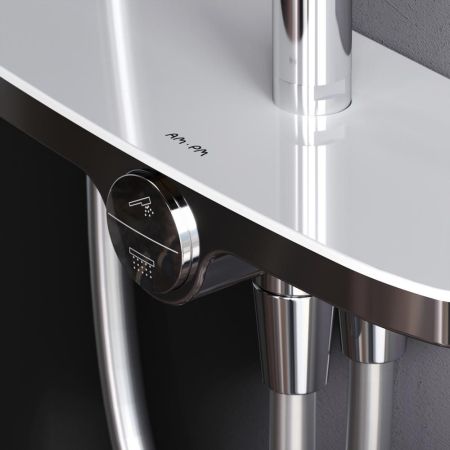 F0780200 Like, душ.система: верхн.душ 250мм, ручной душ 120 мм, 3 функции, душ.штанга 1030-1460 мм,, артикул F0780200