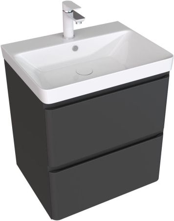 Тумба под раковину Aquanet Эмбер 60 черный матовый, артикул 00330466